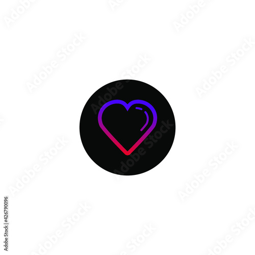 heart icon vector