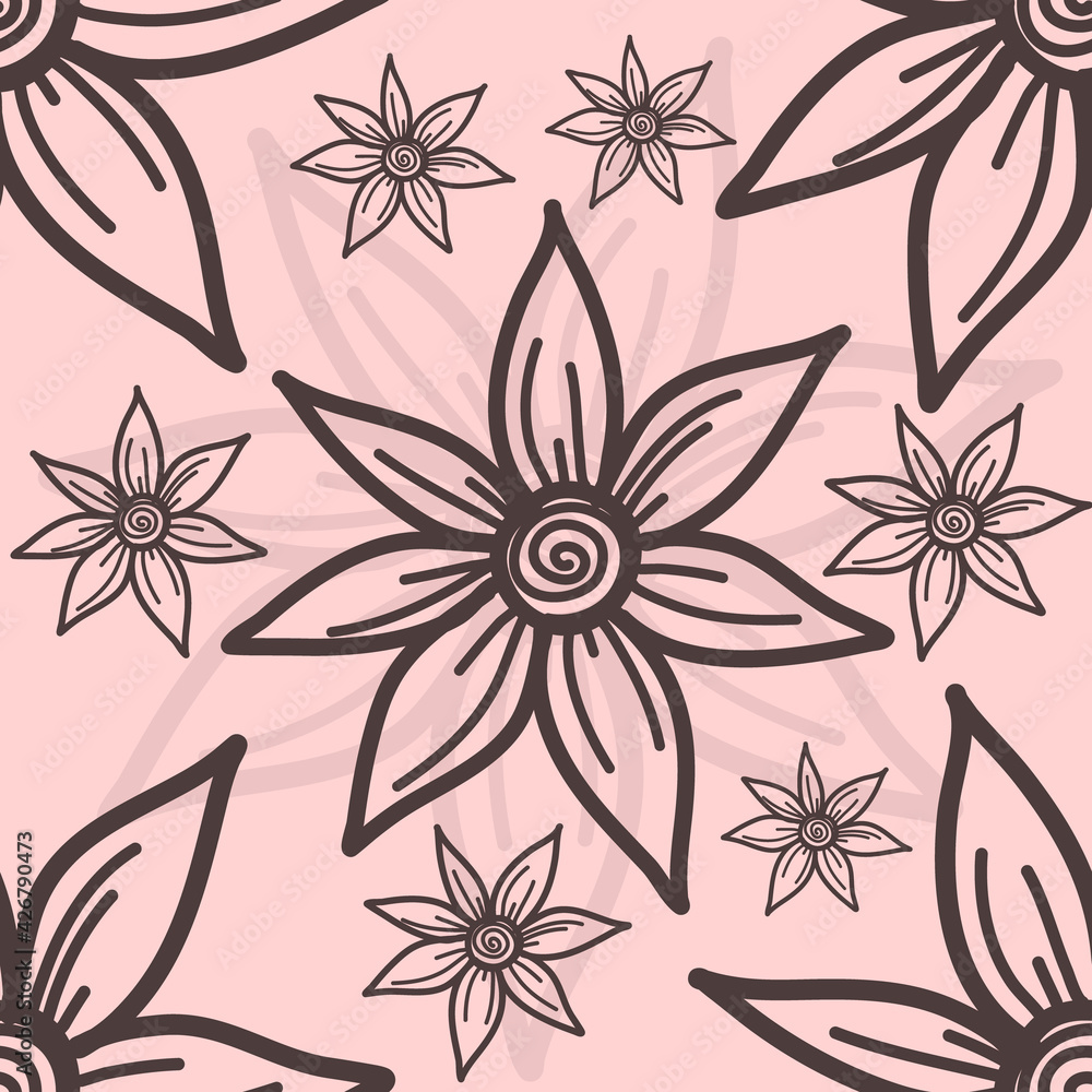 Fototapeta premium Floral Pattern Vector