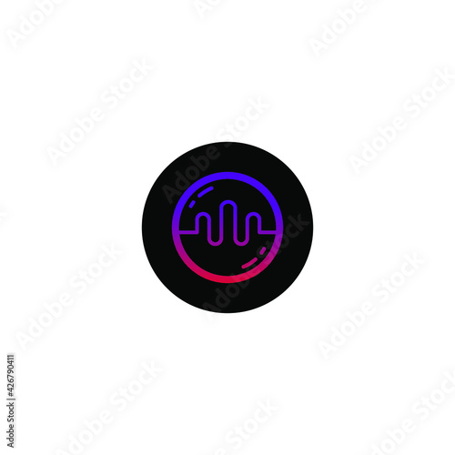 music disck icon vector