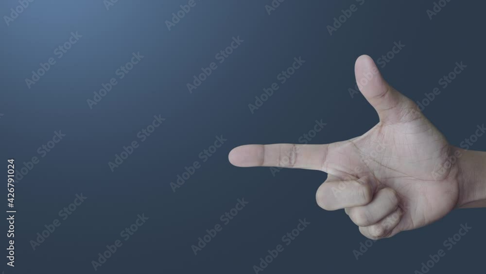 Power button flat icon on finger over light gradient blue background, Start up business concept Power button flat icon on finger over light gradient blue background, Start up business concept