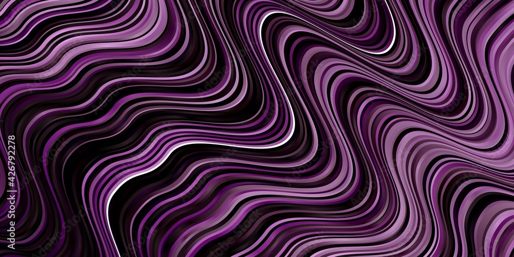 Light Purple vector texture with curves.