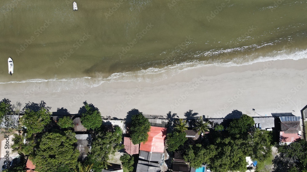 Naklejka premium people at the beach