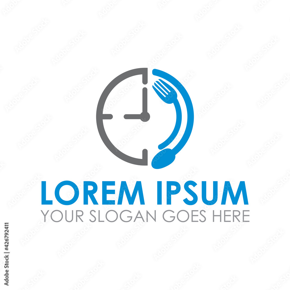 fast food vector , food time logo fast food vector , food time logo