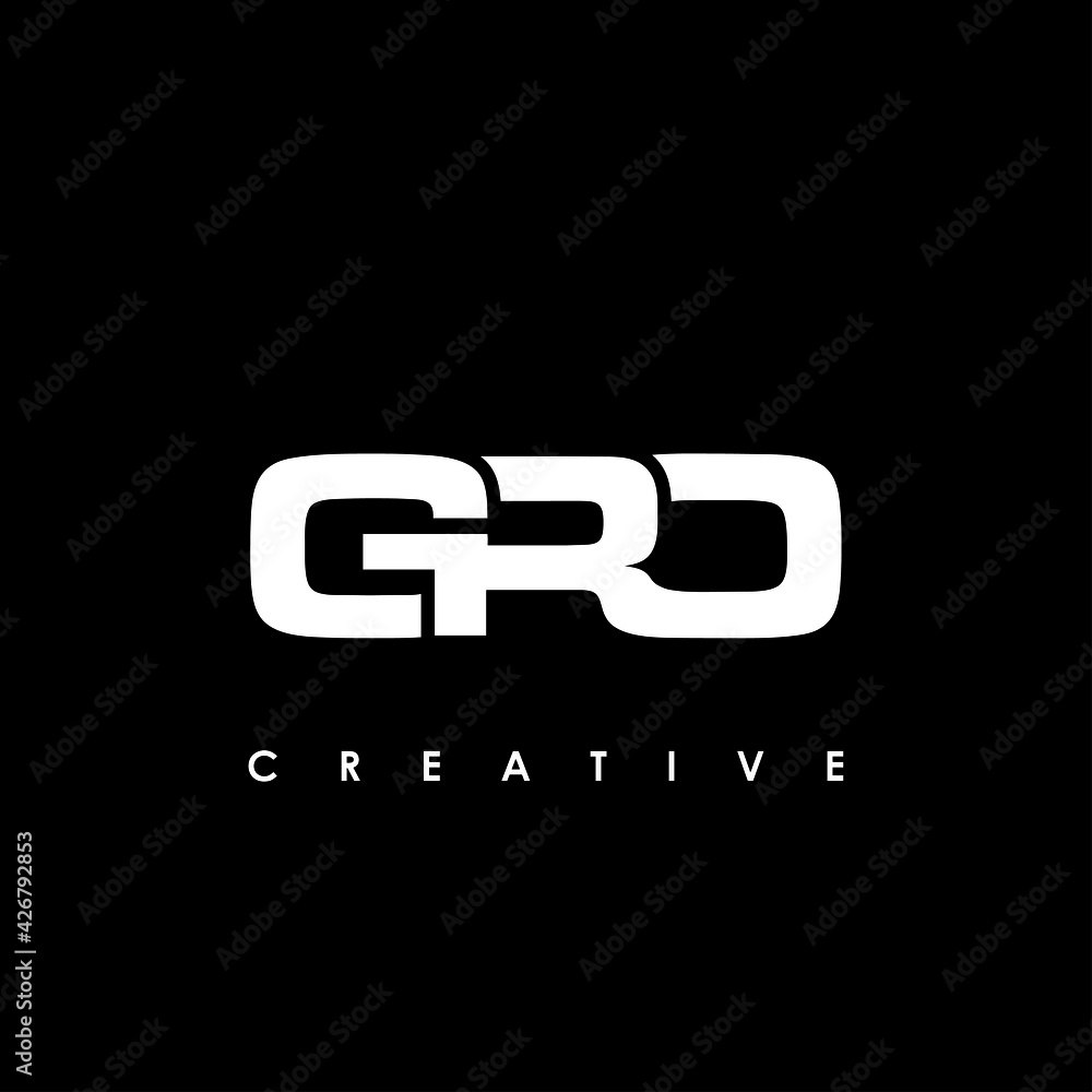 GRO Letter Initial Logo Design Template Vector Illustration GRO Letter Initial Logo Design Template Vector Illustration