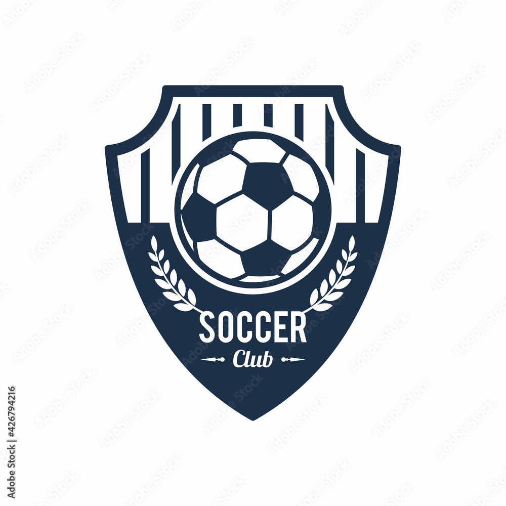 Emblem badge Soccer Club Logo Design Template Emblem badge Soccer Club Logo Design Template