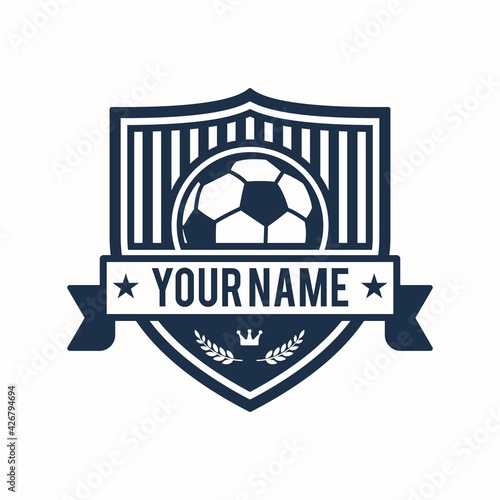 Emblem Soccer,Football Team Logo Design Template