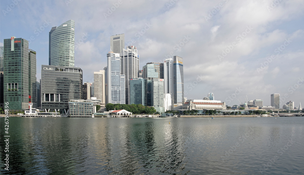  View of the buildings at Collyer Quay