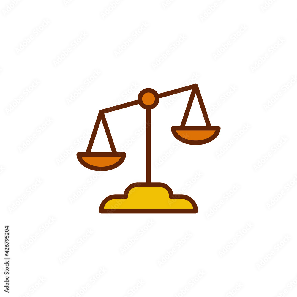 Libra icon. Simple filled outline style. Scale, balance, comparison, compare, legal, law, justice, weight concept. Pictogram, vector illustration isolated on white background. EPS 10. Libra icon. Simple filled outline style. Scale, balance, comparison, compare, legal, law, justice, weight concept. Pictogram, vector illustration isolated on white background. EPS 10.