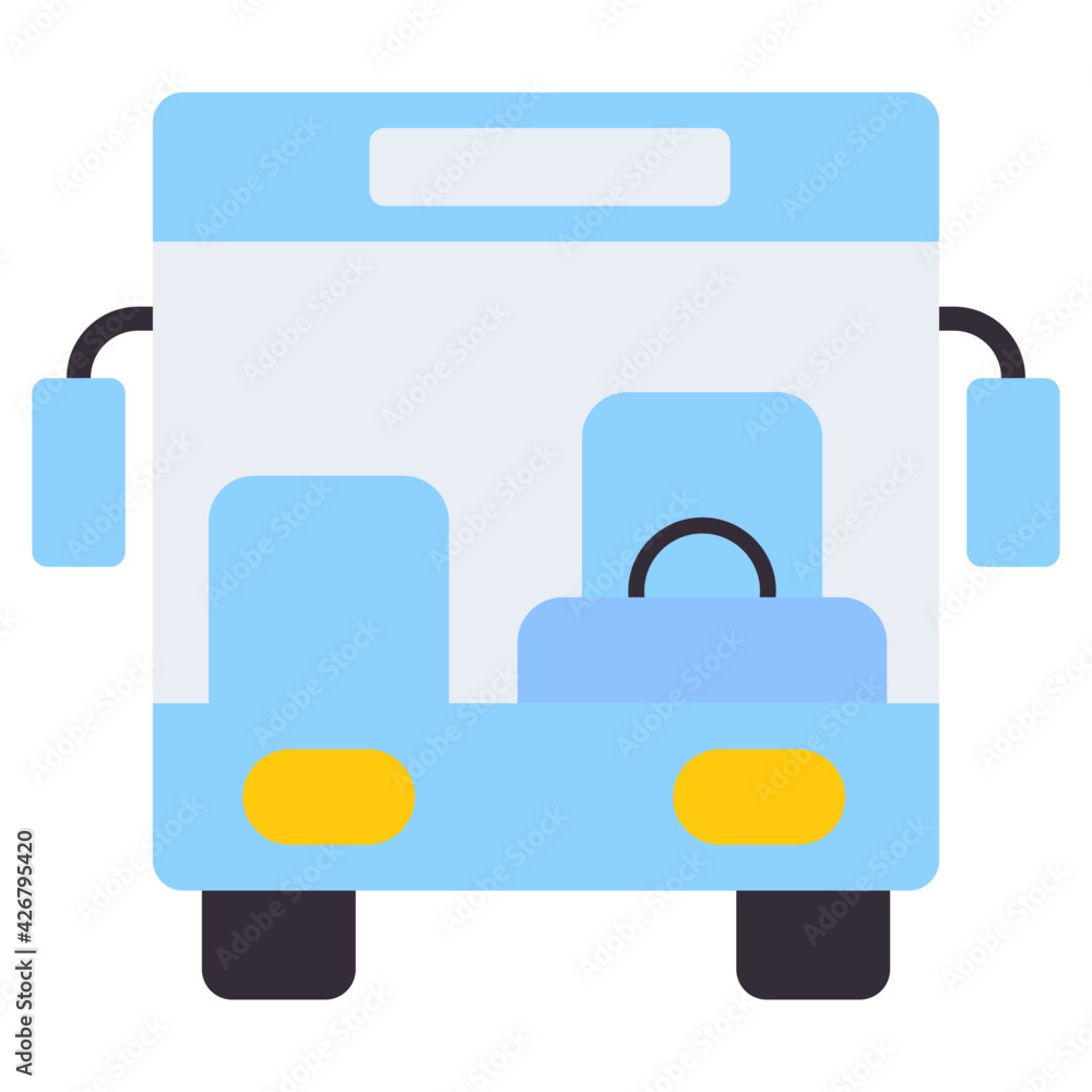 Bus vector icon in doodle design Bus vector icon in doodle design