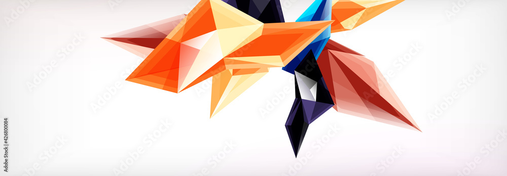 Vector 3d triangles and pyramids abstract background for business or technology presentations, internet posters or web brochure covers Vector 3d triangles and pyramids abstract background for business or technology presentations, internet posters or web brochure covers