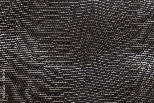 Black natural leather and texture background.