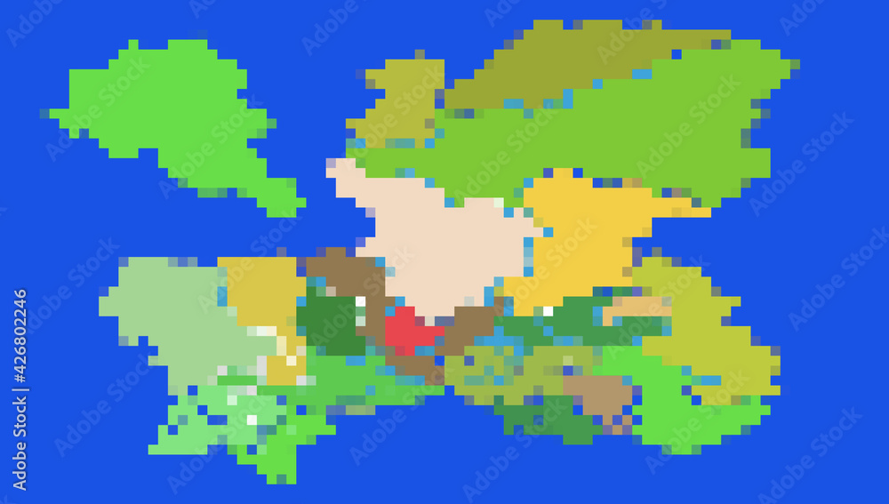 カスタマイズ用 RPG風ドット絵のマップ
RPG map illustration