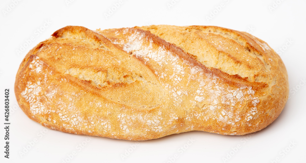 Fresh bread isolated on a white background. Fresh bread isolated on a white background.
