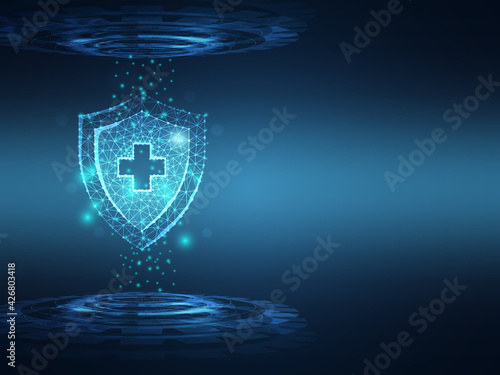 healthcare medical  protection technology background