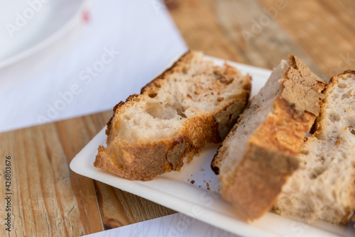 Apulia bread as an appetizer