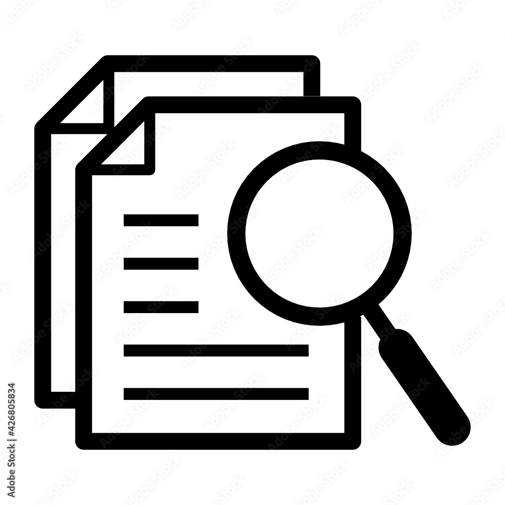 vector icon case study. Document icon. Research icon. vector icon case study. Document icon. Research icon.