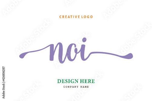 NOI lettering logo is simple, easy to understand and authoritative