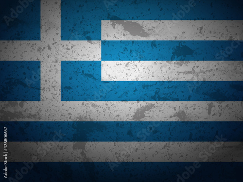 Grunge Greece flag