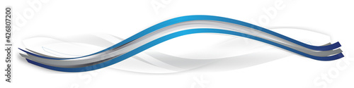 Blau Blue Welle Wellen Band Banner