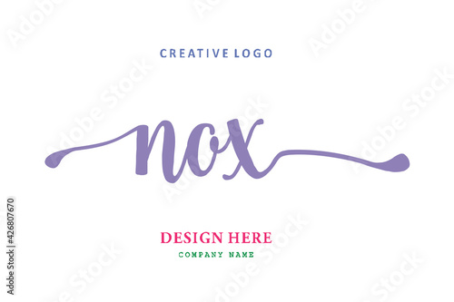 NOX lettering logo is simple, easy to understand and authoritative