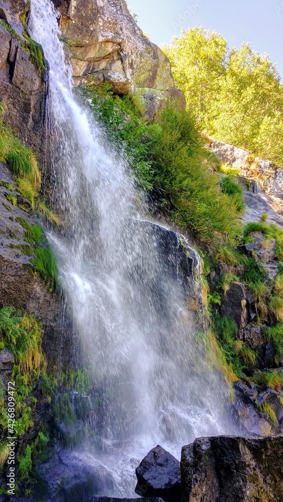 Sotillo waterfall, Sanabria Natural Park, Zamora, Spain