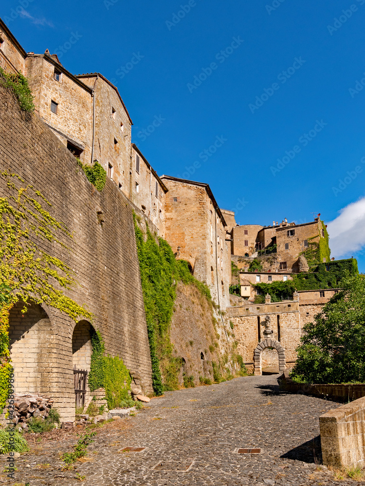 Obraz premium Altstadt von Sorano in der Toskana in Italien 