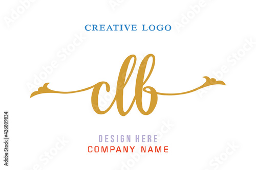 CLB lettering logo is simple, easy to understand and authoritative photo