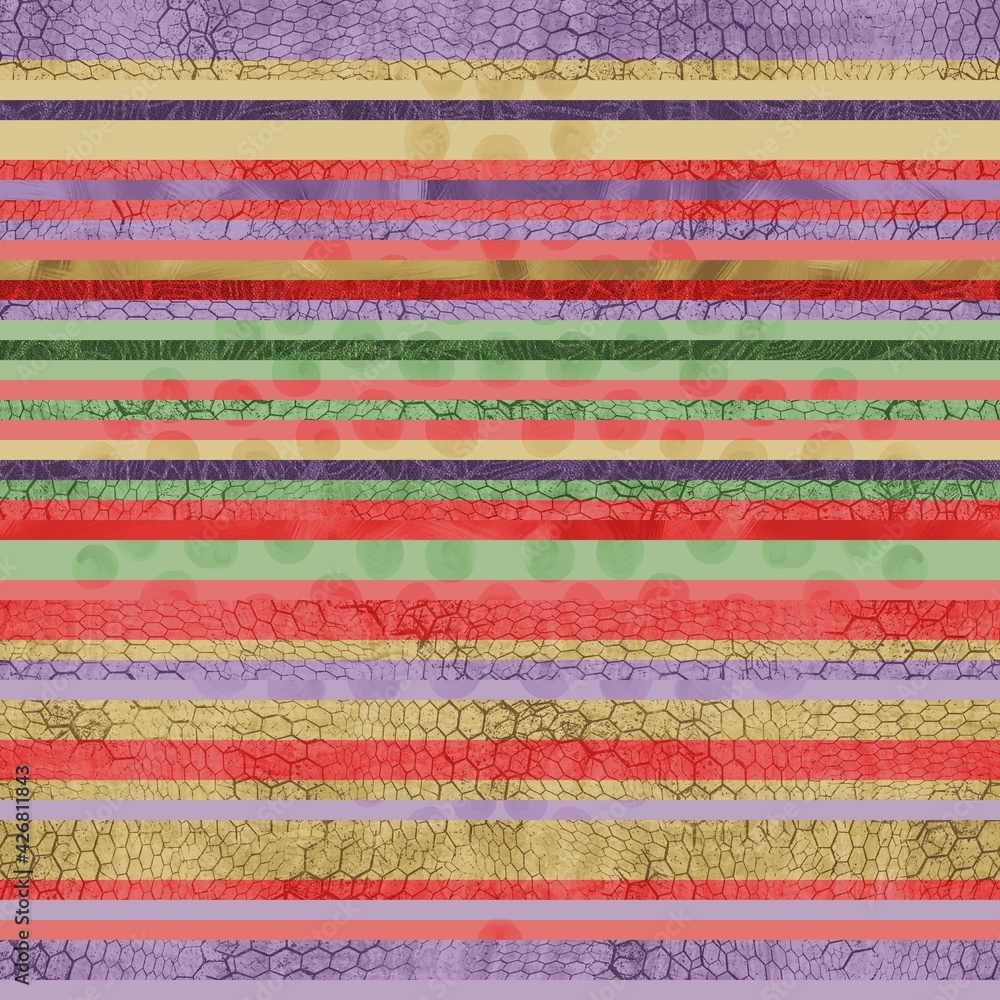 Seamless hip vogue random trendy stripe pattern print. High quality illustration. Detailed patterned strips of color. Luxury fashion or interior design print for surface design. Intricate posh style. Seamless hip vogue random trendy stripe pattern print. High quality illustration. Detailed patterned strips of color. Luxury fashion or interior design print for surface design. Intricate posh style.
