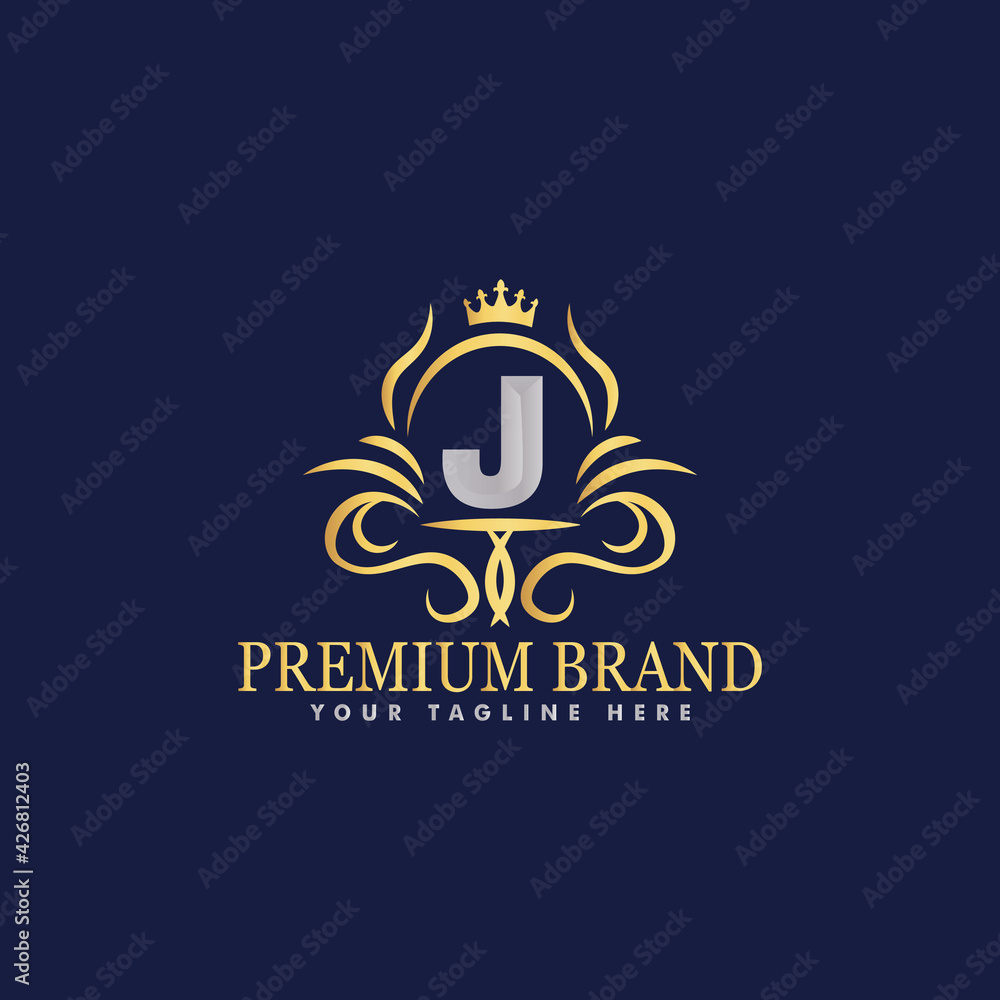 Golden luxury logo design Golden luxury logo design