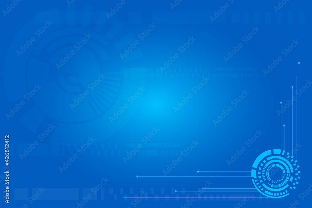 Obraz premium Abstract blue light medical technology Background. Presentation template for showing healthy meeting. Network computer with blue line and dot. Modern vector design banner for create any data.