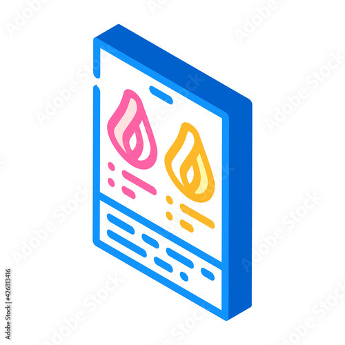 color catalog for painting hair isometric icon vector. color catalog for painting hair sign. isolated symbol illustration