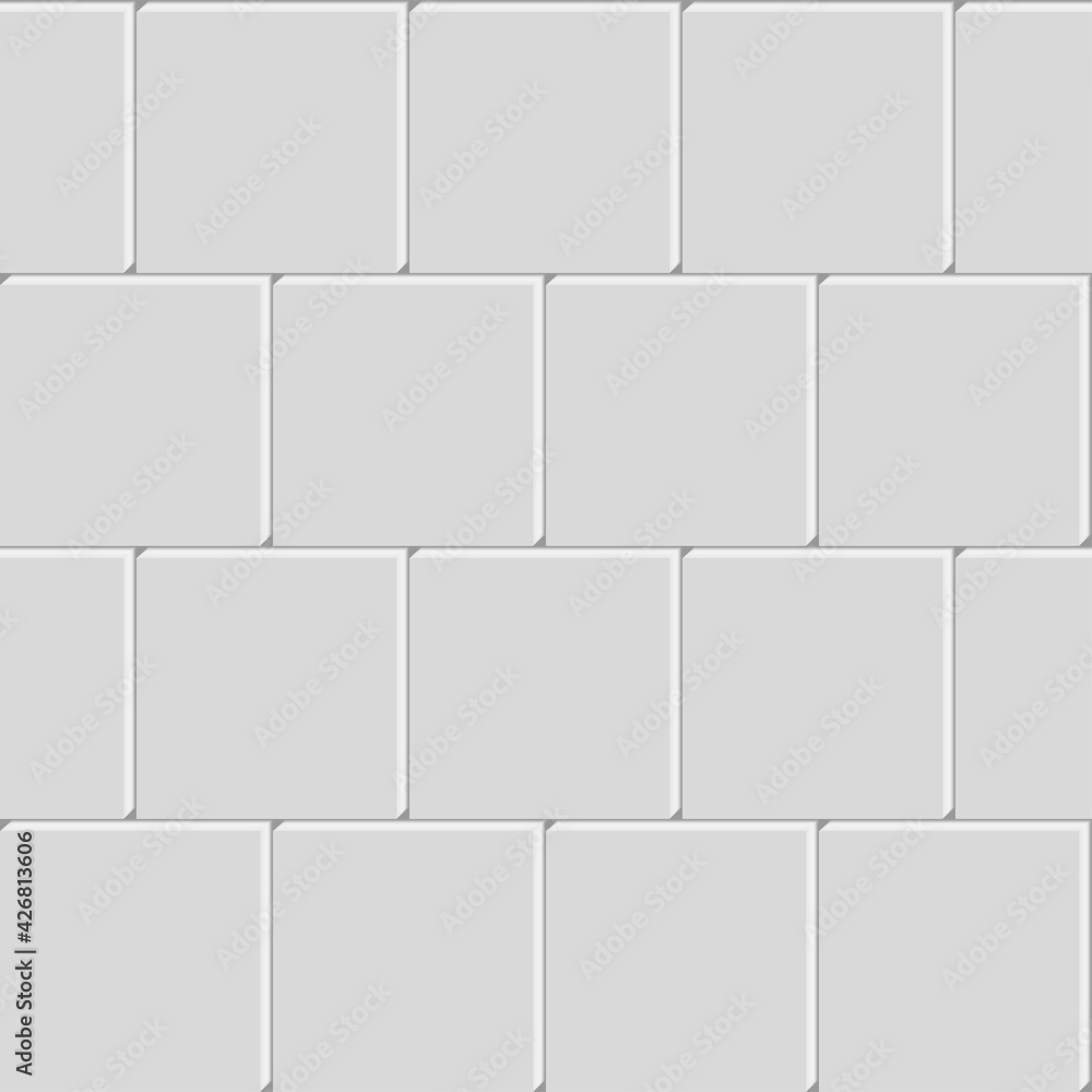Seamless Vector Illustration of Wall Tiles. White Texture. Seamless Vector Illustration of Wall Tiles. White Texture.