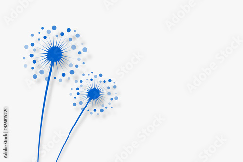 dandelion flower seeds background design
