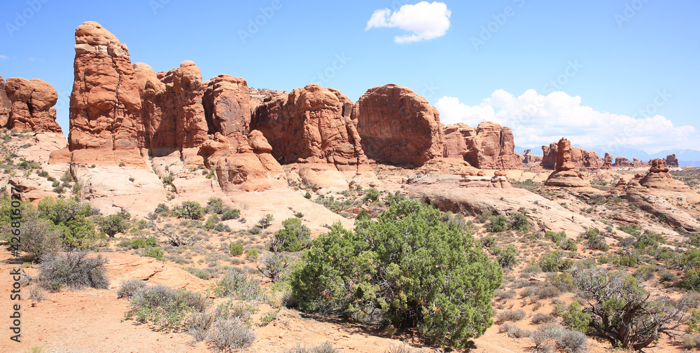 Red rocks in Arches National Park, Utah, USA