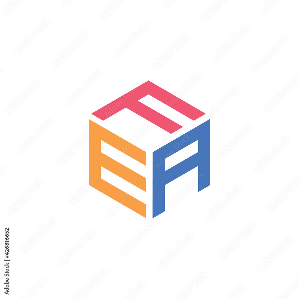 Hexagon shape with the letters FEA Hexagon shape with the letters FEA