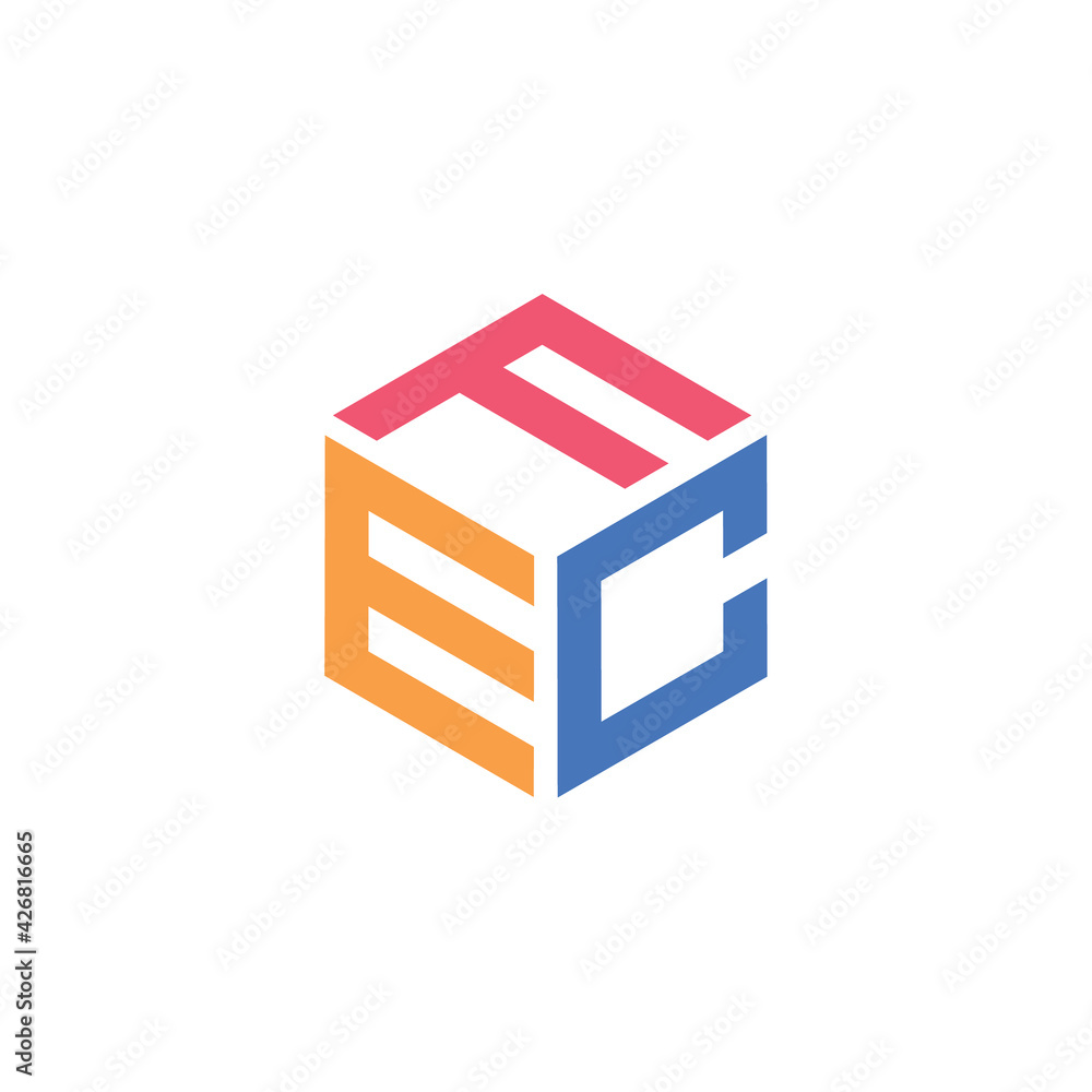 Hexagon shape with the letters FEC Hexagon shape with the letters FEC