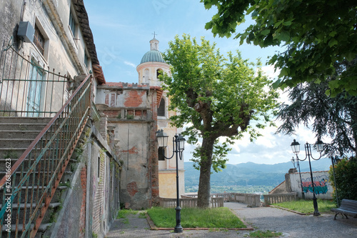 Il centro storico della cittadina di Arcola in provincia di La Spezia, Liguria, Italia.