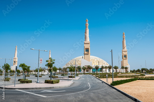 Sheikh Khalifa Bin Zayed mosque in Al Ain city of the Abu Dhabi Emirate photo