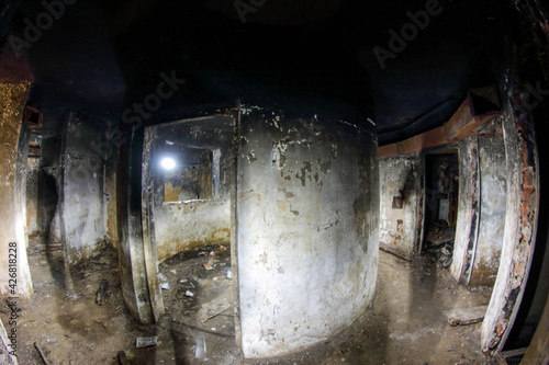 chambres de bunker vides abandonnées