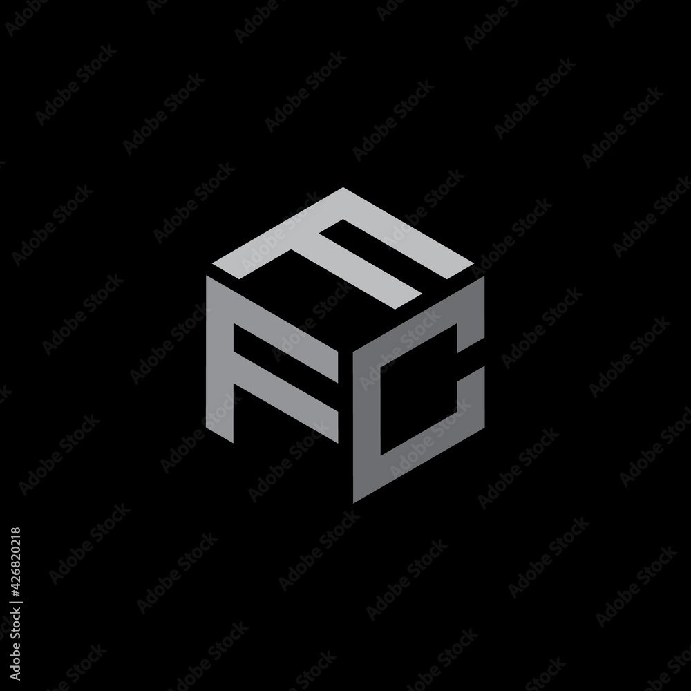 Hexagon shape with the letters FFC Hexagon shape with the letters FFC