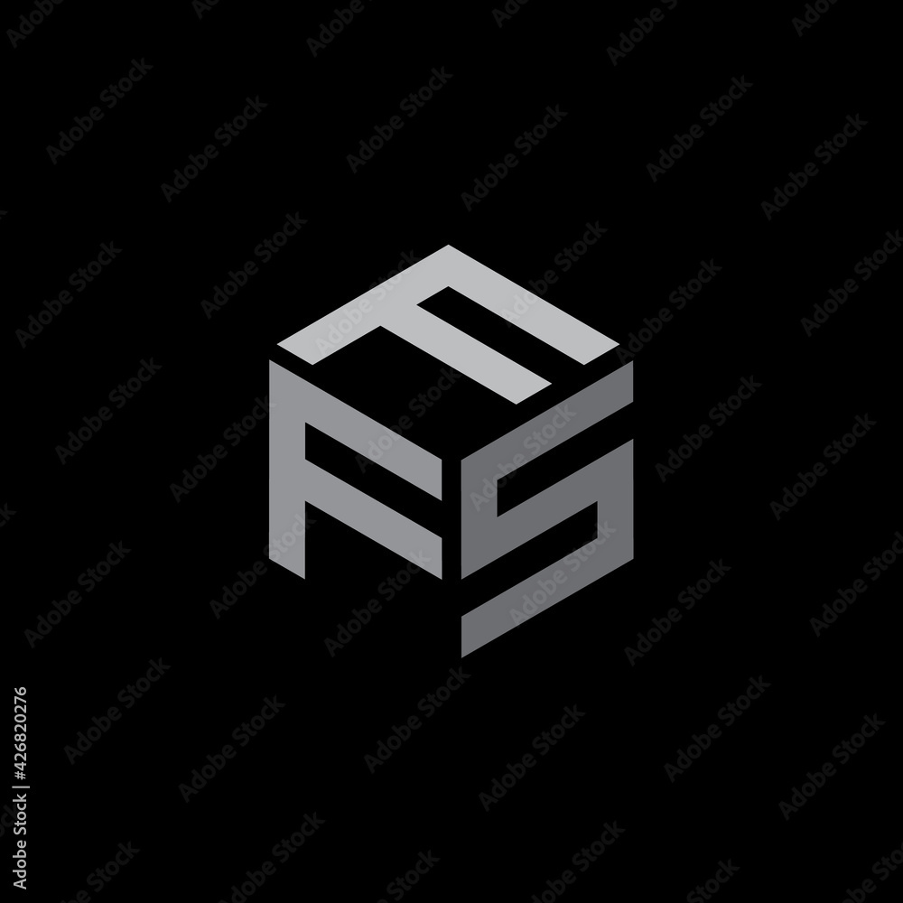 Hexagon shape with the letters FFS Hexagon shape with the letters FFS