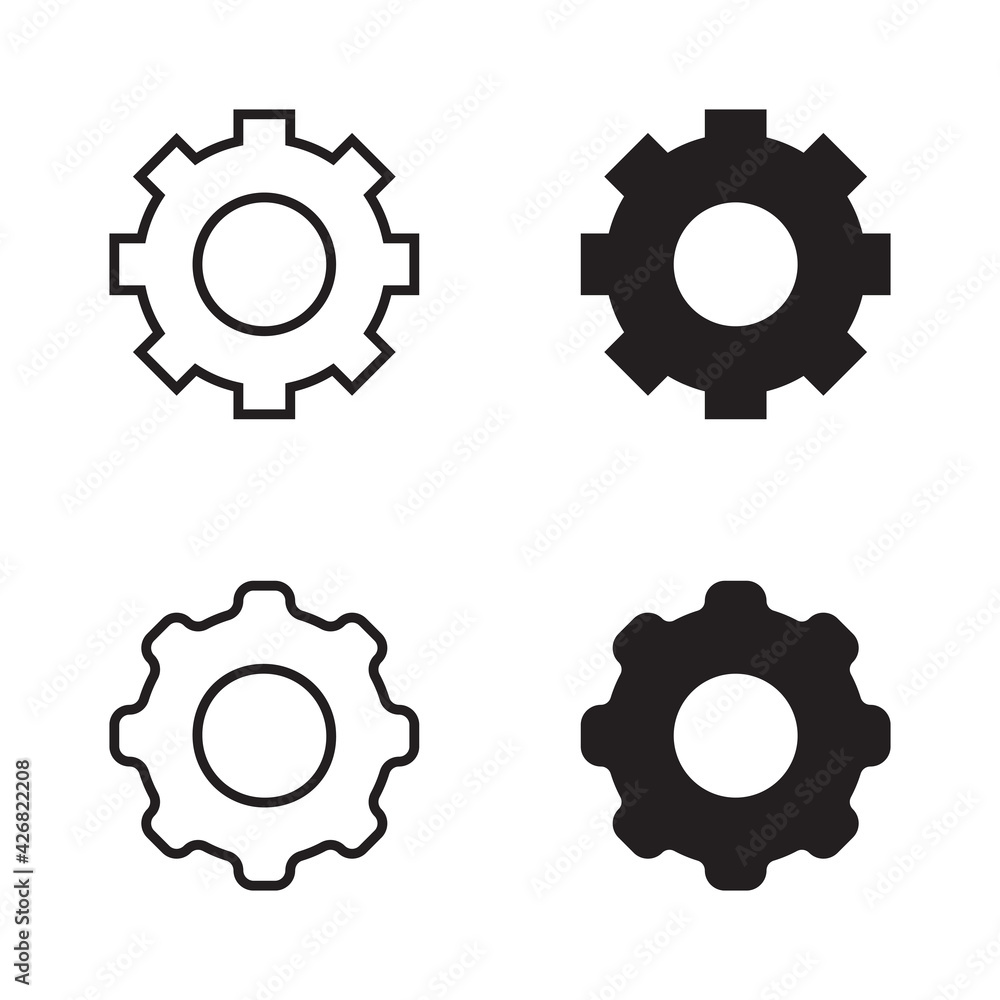 Gear or cog icon Gear or cog icon