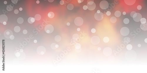 Dark Yellow vector layout with circles.