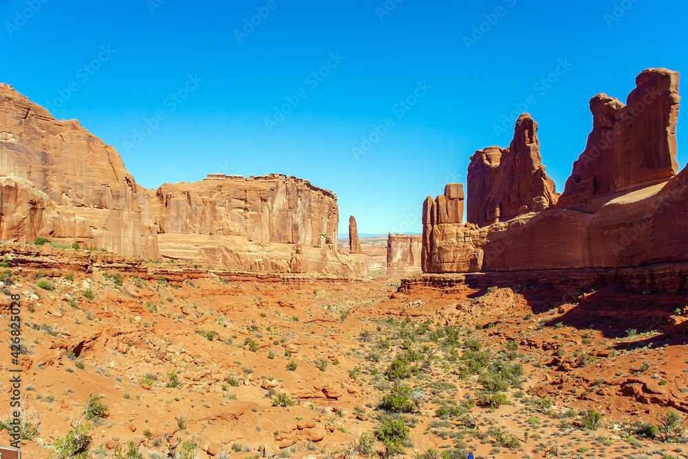 Picturesque sandstone cliffs