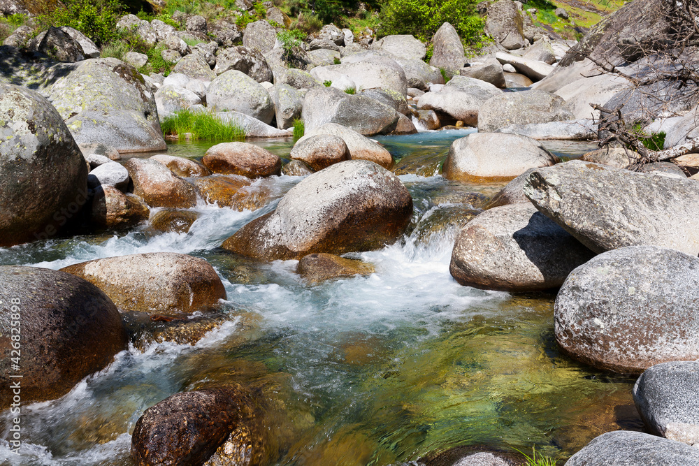 Garganta Blanca en la Sierra de Gredos. España. Europa. Garganta Blanca en la Sierra de Gredos. España. Europa.
