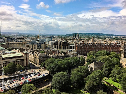 A panoramic view of Edinburgh