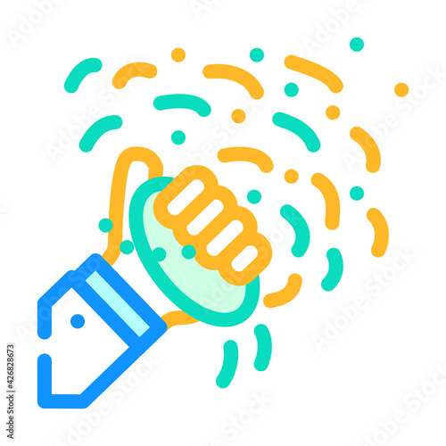 holi color festival event color icon vector. holi color festival event sign. isolated symbol illustration