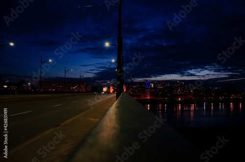 Warsaw view with Bridge #426831491