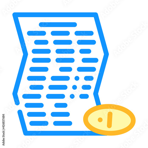 instruction pills color icon vector. instruction pills sign. isolated symbol illustration