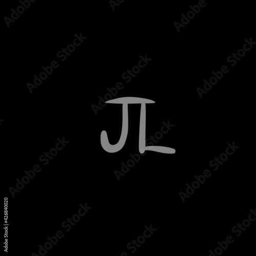 JL initial handwritten logo for identity